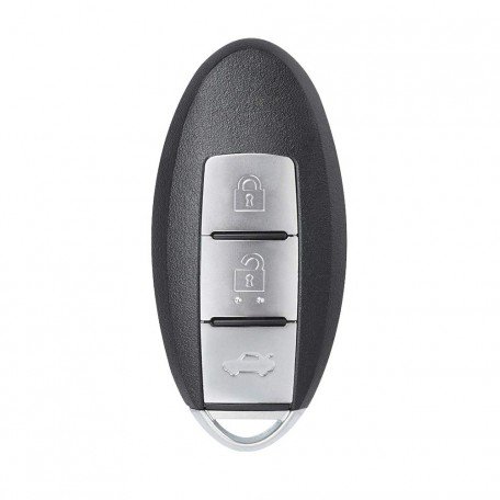 Silicone Key Cover for Nissan Micra, Sunny, Teana 3 Button Smart Key (Black)