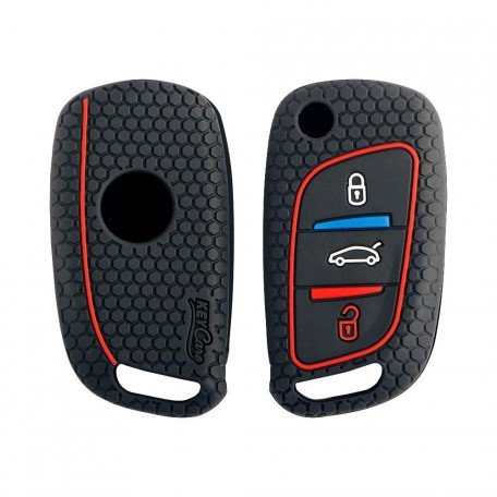 Silicone Key Cover for B11 DS Remote flip Key (Black) Image