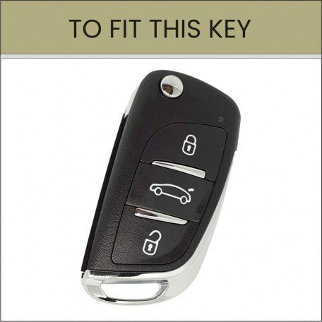 Silicone Key Cover for B11 DS Remote flip Key (Black)