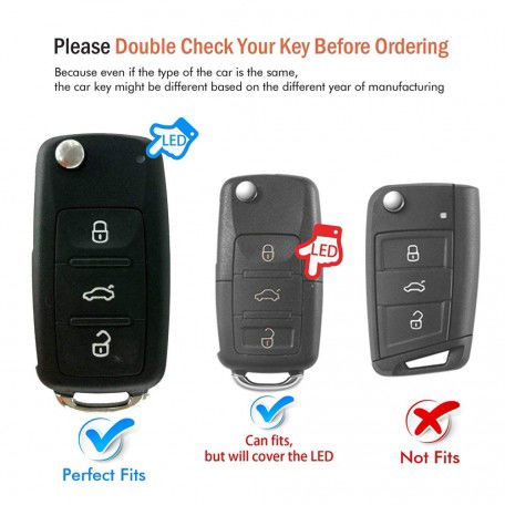 Silicone flip Key Cover for Volkswagen Polo, Vento, Jetta, Ameo (Grey)