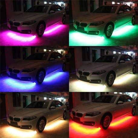 Car interior lighting Car Underglow RGB Decorative Neon Light Atmosphere light/Lamp with APP/Remote Control 90 180 Image 