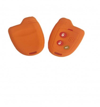  Silicone key cover for maruti suzuki nippon remote (Orange,pack of 1) Image