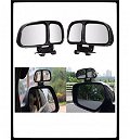 3R Vehicle Car Blind Spot Mirrors Angle Rear Side View, 2-Piece (Black) Image 