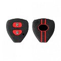 Silicone Key Cover for Toyota Innova, Fortuner 2 Button Remote Key Image 