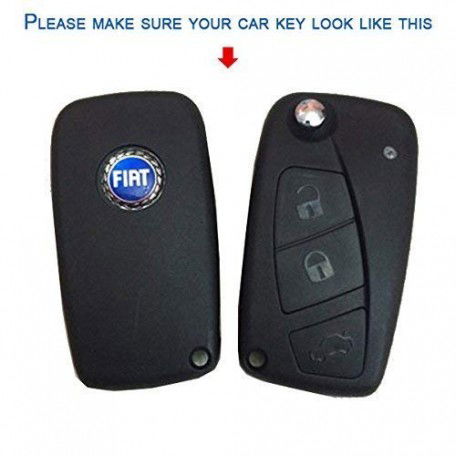 Silicone Key Cover fit for Fiat Linea, Punto, Avventura flip Key