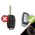 Silicone Smart Key Cover for Hyundai Creta, I20 Elite/Active, Grand I10, New Verna, Xcent Smart Key (Push Button Start Only) Image 