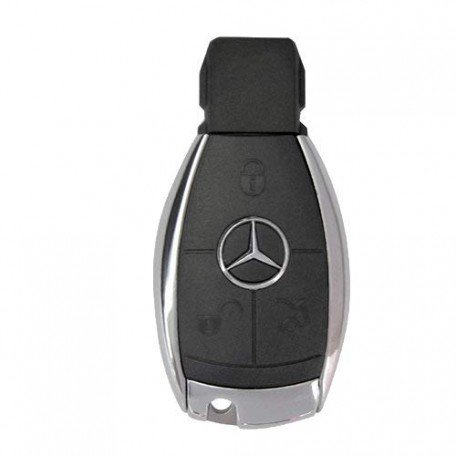 Silicone Key Cover Fir for Mercedes Benz C E M S CLS CLK GLK GLC G Class 3 Button Smart Key (Black) Image 