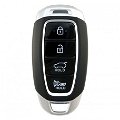 Silicone Key Cover fit for Hyundai Verna 2020 4 Button Smart Key (Black) Image 