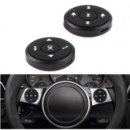 Steering Wheel Controller Wireless Universal Button Key Remote Control Universal for car Image