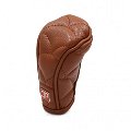 Leather Car Shifter Gear Shift Knob Skid Proof Cover Protection Tan Color Image 
