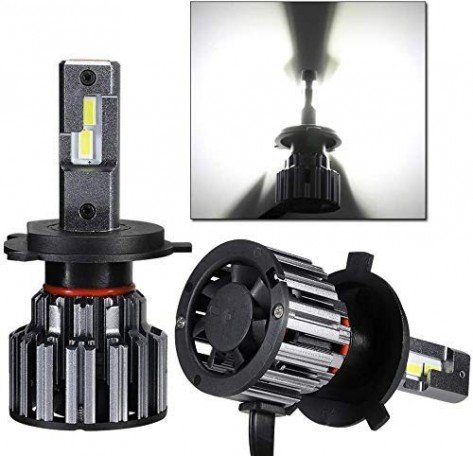 ARCADES LED HEADLIGHT BULBS LED CHIPS ALL-IN-ONE CONVERSION KIT 6000K COOL WHITE 90W/SET 15000LM (7500LMX2)(H7) Image