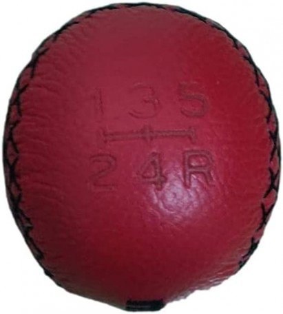 Leather Shift Gear Knob Long Type (RED)
