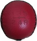Leather Shift Gear Knob Long Type (RED) Image 