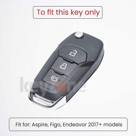 Silicone Key Cover for Figo Aspire/Endeavour Flip Keys Folding (Blue) (Pack of 1) Image 