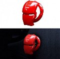  IM ABS Push to Start Button Ignition Cover Car Engine Start Stop Button Cover Interior Universal Button Decoration Ring (pack of 1, Red) Image 