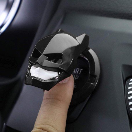 Push to Start Button Ignition ABS Cover Car Engine Start Stop Button Cover Interior Universal Button Decoration Ring (pack of 1, Black)