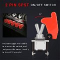 20 Ampere Brighten Red cover aircraft/rocket style led toggle switch (pack of 1) Image 
