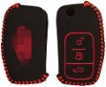 Leather Key Cover for Ford Ecosports Fiesta (not for push button start, 1 Piece) Image 
