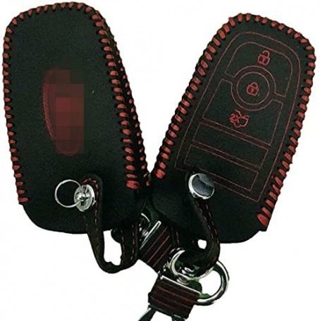 Leather Key Cover for Ford Endeavour Smart Key( 1 Piece) Image