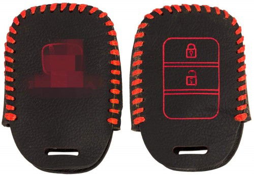 Leather Key Cover for Honda city crv accord jazz city 2014-2016 ( 1 Piece) Image