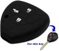 Leather Key Cover for Toyota Innova,Fortuner,Corolla,Altis 3 Button Key Cover( 1 Piece) Image 