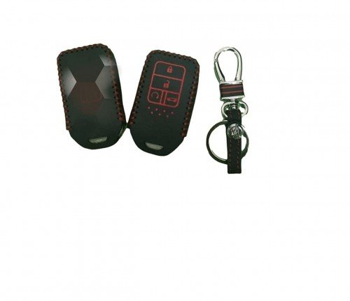 Leather Key Cover for Honda Civic (2019) Smart Key (1 Piece) Image