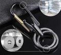 Double Ring Metallic Hook Locking Premium Key Ring or Key Chain for Car/Bike and multipurpose Keys (Pack of 1, Black) Image 