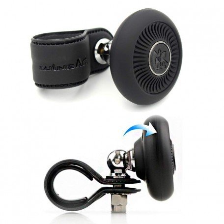 Autoban Power Handle Knob Power Handle Spinner Car Steering Wheel Knob Vehicle (Black) Image