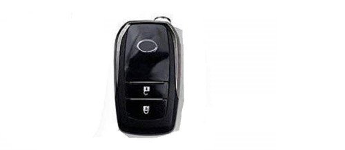 TPU Carbon Fiber Style Car Key Cover Compatible With Toyota Smart Key (White) Image 
