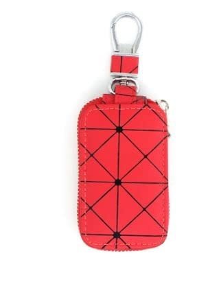 Leather Key Cover unviersal for cars key (Red) Image 