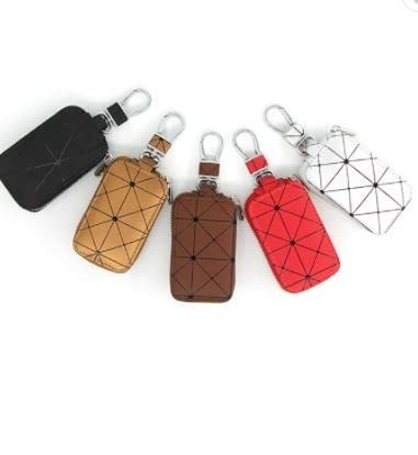 Leather Key Cover unviersal for cars key (Red)