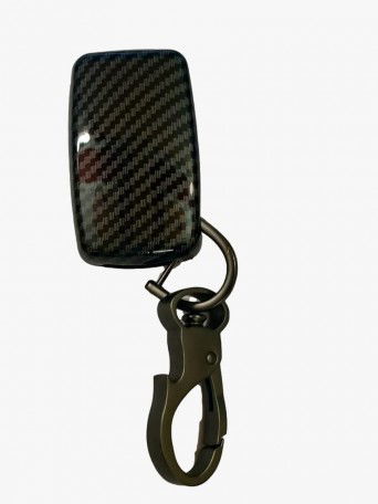 Carbon fibre Key Shell Compatible with Polo Jetta Ameo Passat and Skoda Rapid Laura Superb Octavia Fabia Yeti Flip key (Black. 1 Piece)