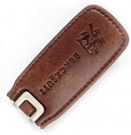 Blacksuit Autoban Leather Sunglass Clip Sun Visor Car Eyeglasses Holder Universal for car and Vehicles(Brown) Image 