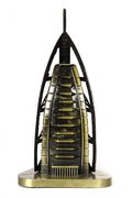 Burj-Al-Arab Miniture Model for Home Decoration Figurines Creative Retro Ornament Statue Desk Decor Gift Image 
