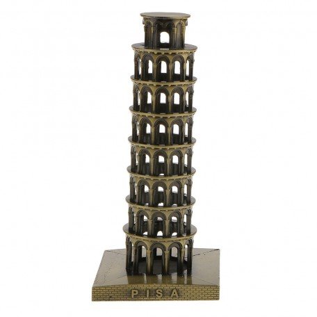 Leaning Tower of Pisa Home Car Decor Metal Craft Furnishing Item(15.5CM) Image 