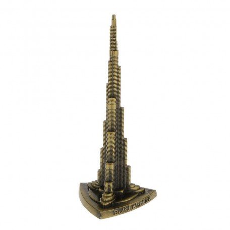 Burj Khalifa Miniture Model for Home Decoration Figurines Creative Retro Ornament Statue Desk Decor Gift Image 