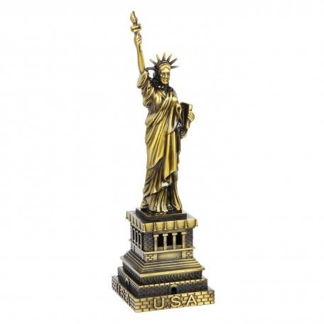 Miniture Model Liberty Tower for Home Decoration Figurines Creative Retro Ornament Statue Desk Decor Gift Image 
