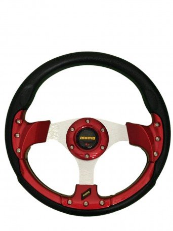 Momo Sports Steering Wheel , Red (12.5 Inch in Diameter) Image 