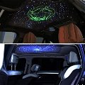 Smart Bluetooth LED Fiber Optic Lights Kit for Car Use/Ceiling Star Lighting, 380 Pieces 9.8f 0.03in Optical Fiber with 7W RGBW Smart Light Engine (APP+ Remote) Image 