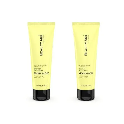 Beauty ark Moist glow creamy face wash for Dry and Sensitive skin pack of 2 Image