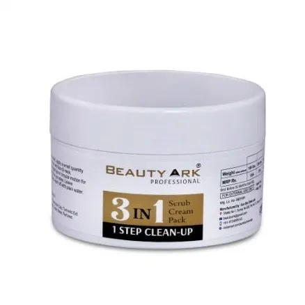 Beauty Ark 3 in 1 Scrub Pack (500gm) Cleanse. Exfoliate. Glow Image