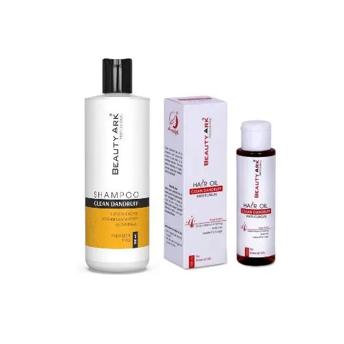 Beauty Ark Clean Dandruff Care Combo – Shampoo (200ml) & Hair Oil (100ml) Image
