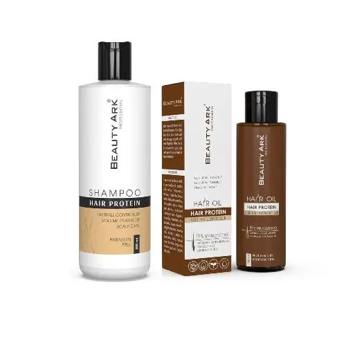 Beauty Ark Hair Protein Shampoo & Oil Combo – Ultimate Hair Fall Control Solution Image