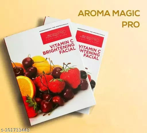Aroma Magic Vitamin C Skin Brightening Facial Kit – Single Use | Glow-Boosting Facial at Home Image