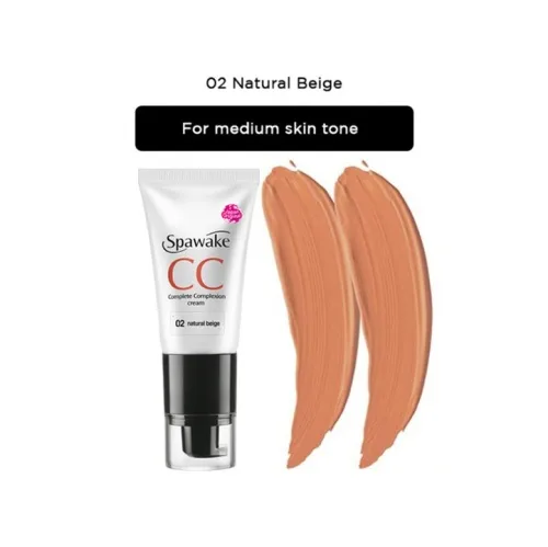 Spawake CC Cream 02 Natural Beige 30gm with SPF 32/PA++ – Instant Coverage with Sun Protection Image