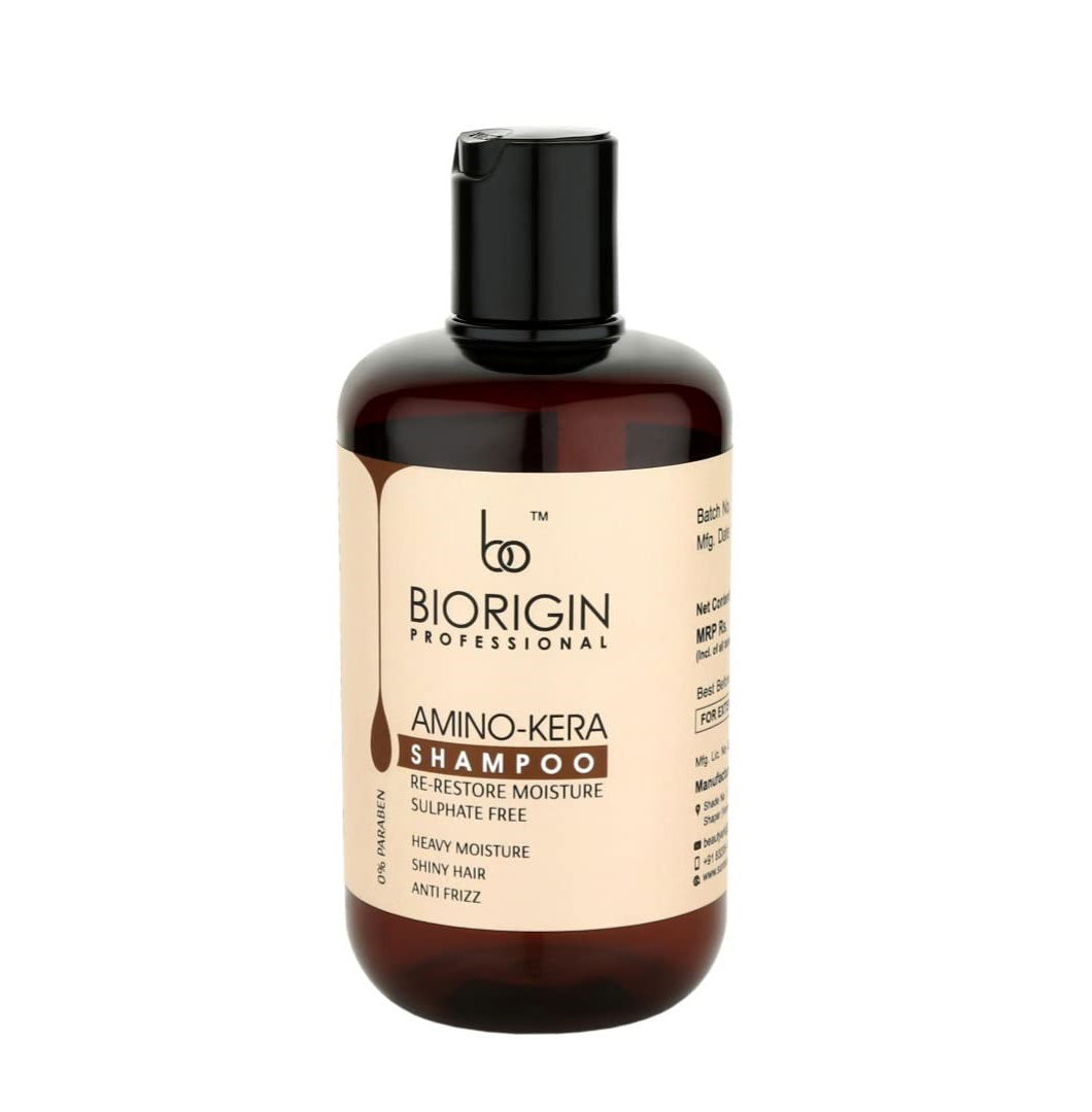 Biorigin Amino Kera Shampoo 250ml | Paraben & Sulphate Free | For Dry & Frizzy Hair Image
