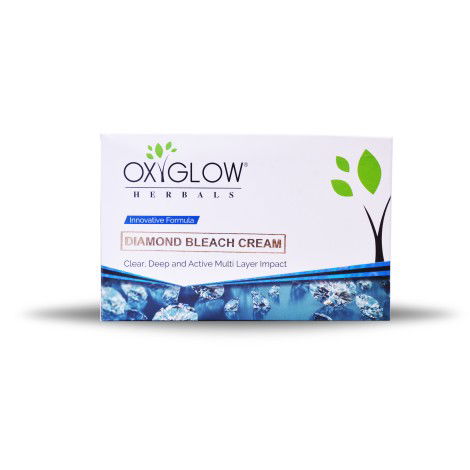 OxyGlow Herbals Diamond Bleach Cream 300gm – Instant Brightening & Tan Removal for All Skin Types Image
