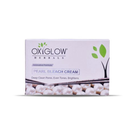 OxyGlow Pearl Radiance Herbal Bleach Cream 300gm – Deep Pore Cleanser & Skin Brightening Formula Image