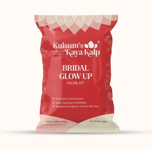 Kulsum's Kaya Kalp Bridal Glow Up Facial Kit – Single Use | Instant Radiance & Bridal Glow Image