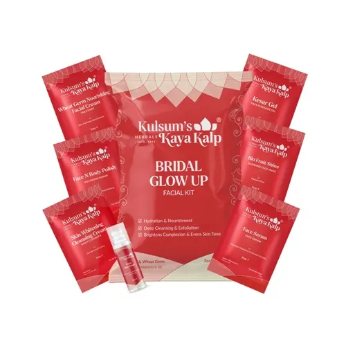 Kulsum's Kaya Kalp Bridal Glow Up Facial Kit – Single Use | Instant Radiance & Bridal Glow